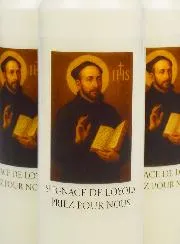 Set 10 Sanctuary Candles to Saint Ignatius of Loyola