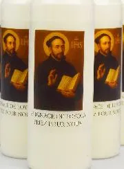 Set 20 Sanctuary Candles to Saint Ignatius of Loyola