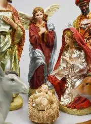 Complete Christmas Nativity Scene with 11 Figures - 30cm
