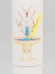 Baptism Gift for Adults - Candle 20cm