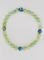Azurite Malachite Gemstone Bracelet - 6mm