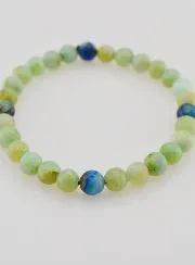 Azurite Malachite Gemstone Bracelet - 6mm