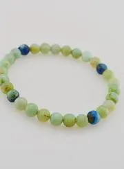 Azurite Malachite Gemstone Bracelet - 6mm