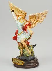 Resin Statue of Saint Michael the Archangel - 12cm