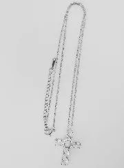 Religious Brass Necklace with Cross