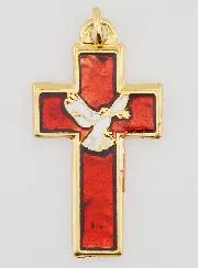 Confirmation Pendant Holy Spirit and Pax - Red
