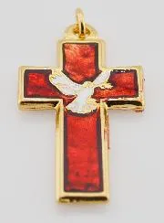 Confirmation Pendant Holy Spirit and Pax - Red