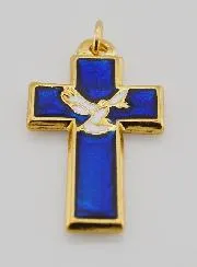 Confirmation Pendant with Holy Spirit and Pax - Blue