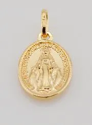 Gold Plated Miraculous Medal - 18mm