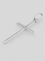 Cross Pendant 925 Silver and Zirconium Oxide
