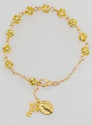 Decade Bracelet Miraculous Medal and Cross