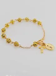 Bracelet with Cross and Miraculous Medal