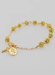 Bracelet with Cross and Miraculous Medal