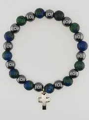 Gemstone Bracelet - Hematite and Azurite