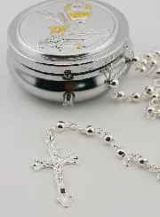 Communion Rosary Case with Rosary