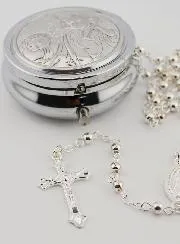 Guardian Angel Rosary Case and Rosary