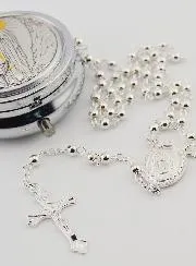 Lourdes Rosary Case and Rosary