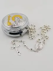 Rosary and Saint Rita Box