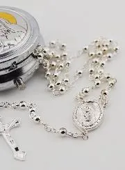 Rosary and Saint Rita Box