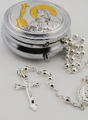 Rosary and Saint Rita Box