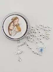 Holy Family Rosary Box with Rosary