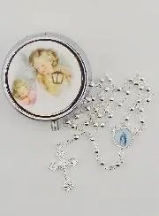Guardian Angel Rosary Box and Rosary
