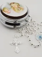 Guardian Angel Rosary Box and Rosary