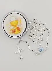 Communion Gift Rosary Box and Rosary