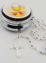Communion Gift Rosary Box and Rosary