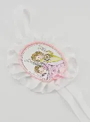 Christening Gift - Cradle Medal Angel with Lantern