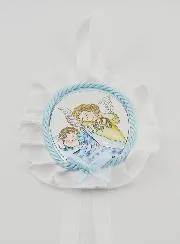 Christening Gift - Cradle Medal Angel with Lantern