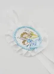 Christening Gift - Cradle Medal Angel with Lantern