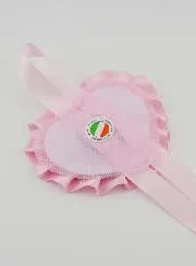 Christening Gift - Cradle Medal Heart Holy Family