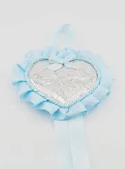 Christening Gift - Cradle Medal with Angel Lantern Heart