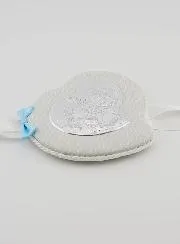 Christening Gift Boy - Leather Cradle Medal - Angel with Lantern