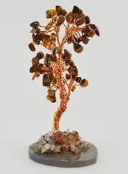 Tree of Life on Agate - Tiger's Eye