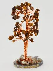 Tree of Life on Agate - Tiger's Eye