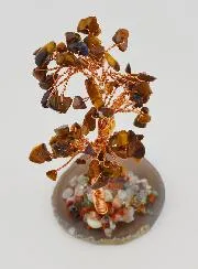 Tree of Life on Agate - Tiger's Eye