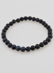 Hawk's Eye Gemstone Bracelet - 6 mm