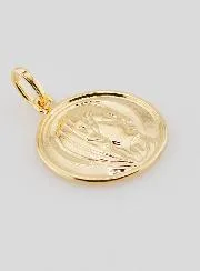 Gold Plated Virgin Mary Medal - 17mm