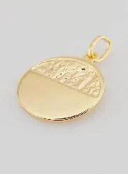 Gold Plated Virgin Mary Medal - 17mm