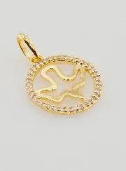 Openwork Confirmation Medal 15mm - Holy Spirit