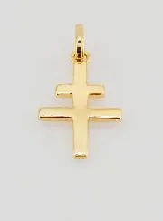Gold-Plated Lorraine Cross Pendant - 18mm
