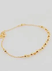 Religious Bracelet with Cross - Gold-Plated