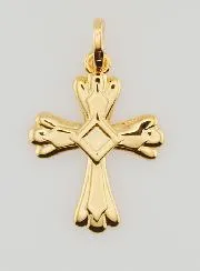 Gold-Plated Cross Pendant - 20mm