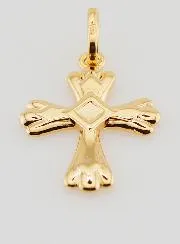 Gold-Plated Cross Pendant - 20mm