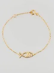Religious Bracelet Ichtus - Gold-Plated
