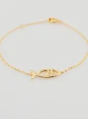 Religious Bracelet Ichtus - Gold-Plated