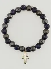 Gemsteone Bracelet - Hematite and Blue Sunstone