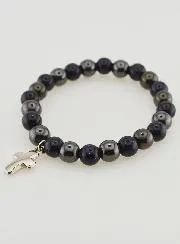 Gemsteone Bracelet - Hematite and Blue Sunstone